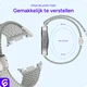 SBG Gevlochten Nylon - Samsung Galaxy Watch 9 / 8 Bandje - Wit afbeelding 3