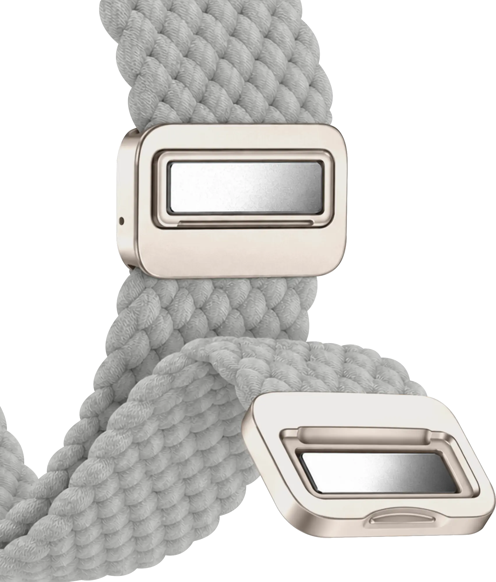 SBG Gevlochten Nylon - Samsung Galaxy Watch 9 / 8 Bandje - Wit afbeelding 11
