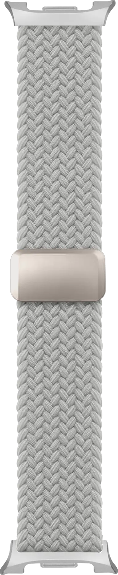 SBG Gevlochten Nylon - Samsung Galaxy Watch 9 / 8 Bandje - Wit afbeelding 10