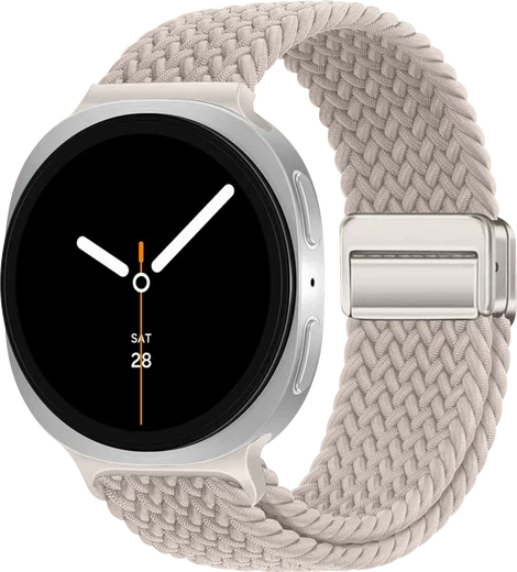SBG Gevlochten Nylon - Samsung Galaxy Watch 9 / 8 Bandje - Sterrenlicht afbeelding 1