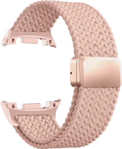 SBG Gevlochten Nylon - Samsung Galaxy Watch 9 / 8 Bandje - Roze afbeelding 9