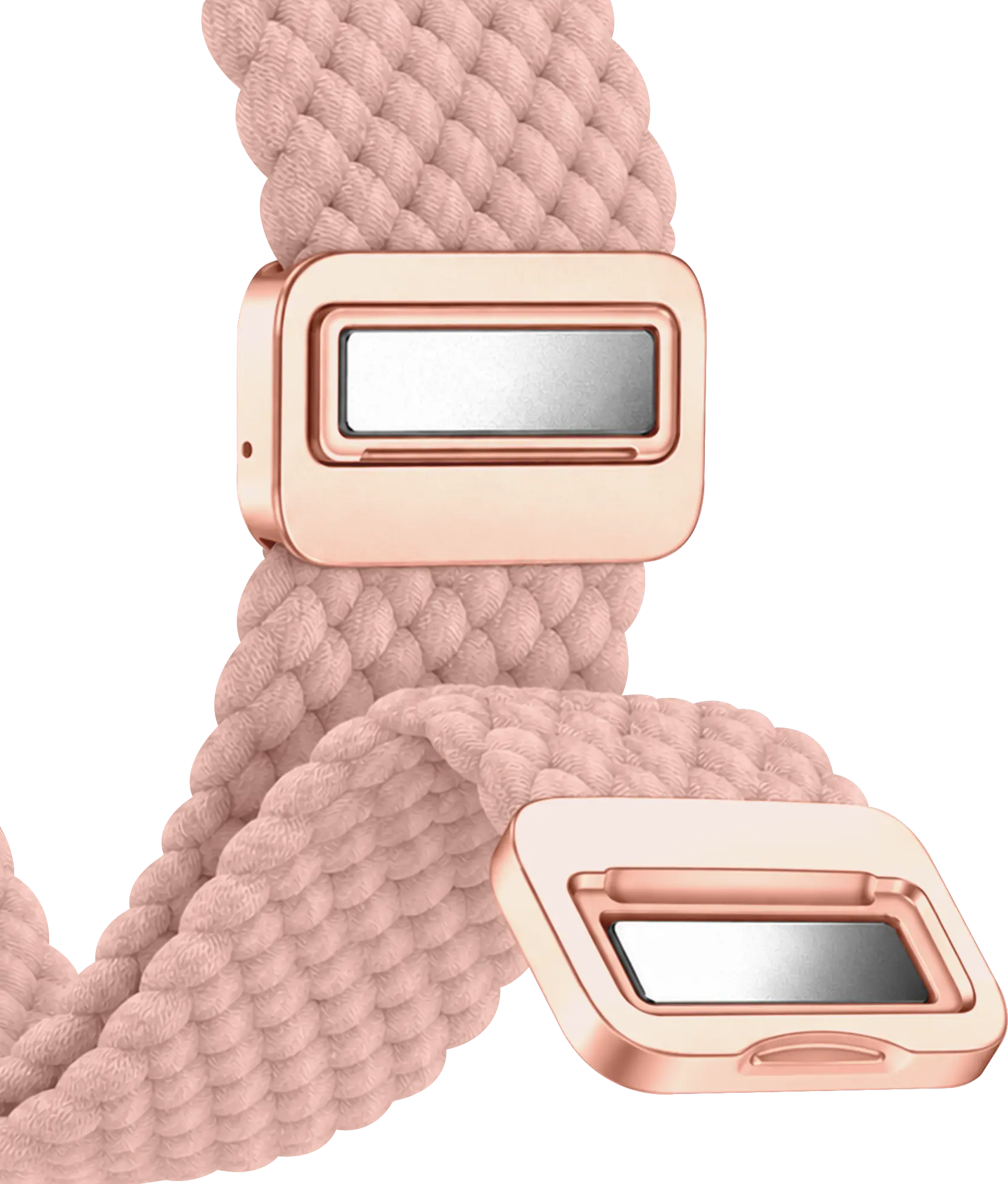 SBG Gevlochten Nylon - Samsung Galaxy Watch 9 / 8 Bandje - Roze afbeelding 11