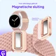 SBG Gevlochten Nylon - Samsung Galaxy Watch 9 / 8 Bandje - Roze afbeelding 2