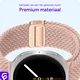 SBG Gevlochten Nylon - Samsung Galaxy Watch 9 / 8 Bandje - Roze afbeelding 5