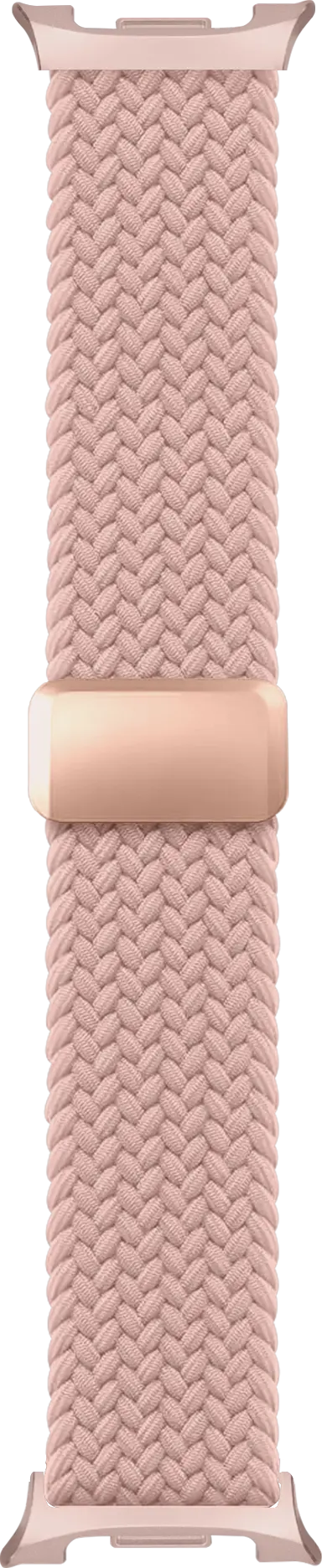 SBG Gevlochten Nylon - Samsung Galaxy Watch 9 / 8 Bandje - Roze afbeelding 10