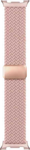 SBG Gevlochten Nylon - Samsung Galaxy Watch 9 / 8 Bandje - Roze afbeelding 10