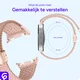 SBG Gevlochten Nylon - Samsung Galaxy Watch 9 / 8 Bandje - Roze afbeelding 3