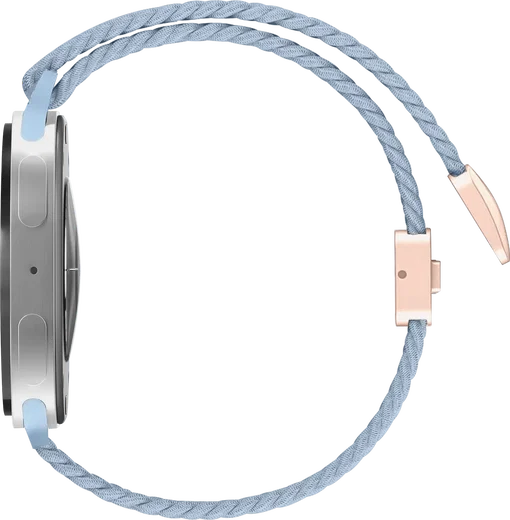 SBG Gevlochten Nylon - Samsung Galaxy Watch 9 / 8 Bandje - Lichtblauw afbeelding 8
