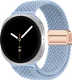 SBG Gevlochten Nylon - Samsung Galaxy Watch 9 / 8 Bandje - Lichtblauw