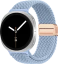 SBG Gevlochten Nylon - Samsung Galaxy Watch 9 / 8 Bandje - Lichtblauw