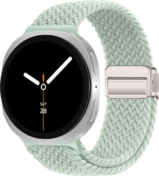 SBG Gevlochten Nylon - Samsung Galaxy Watch 9 / 8 Bandje - Lichtgroen afbeelding