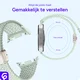 SBG Gevlochten Nylon - Samsung Galaxy Watch 9 / 8 Bandje - Lichtgroen afbeelding 3
