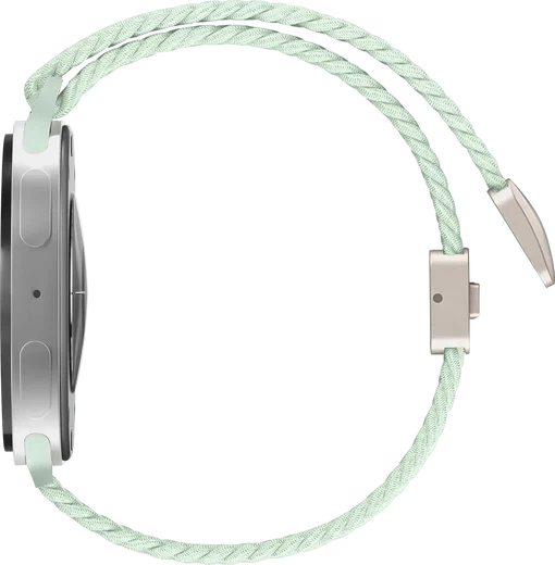 SBG Gevlochten Nylon - Samsung Galaxy Watch 9 / 8 Bandje - Lichtgroen afbeelding 8