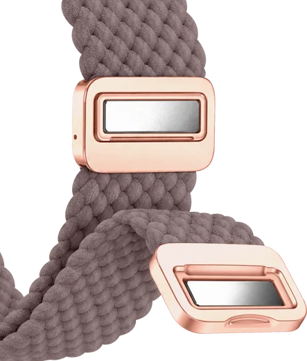 SBG Gevlochten Nylon - Samsung Galaxy Watch 9 / 8 Bandje - Smokey Purple afbeelding 11