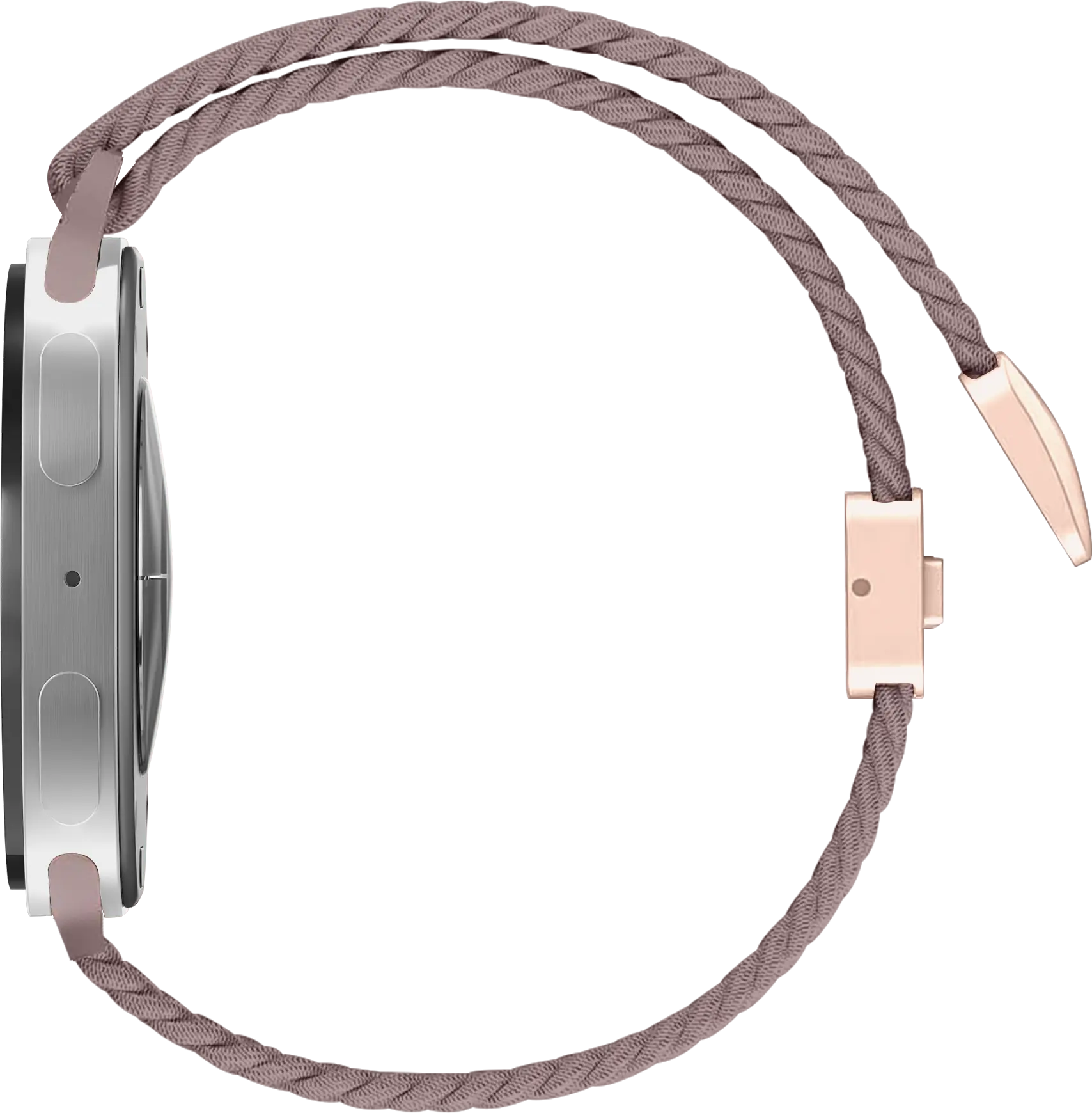 SBG Gevlochten Nylon - Samsung Galaxy Watch 9 / 8 Bandje - Smokey Purple afbeelding 8