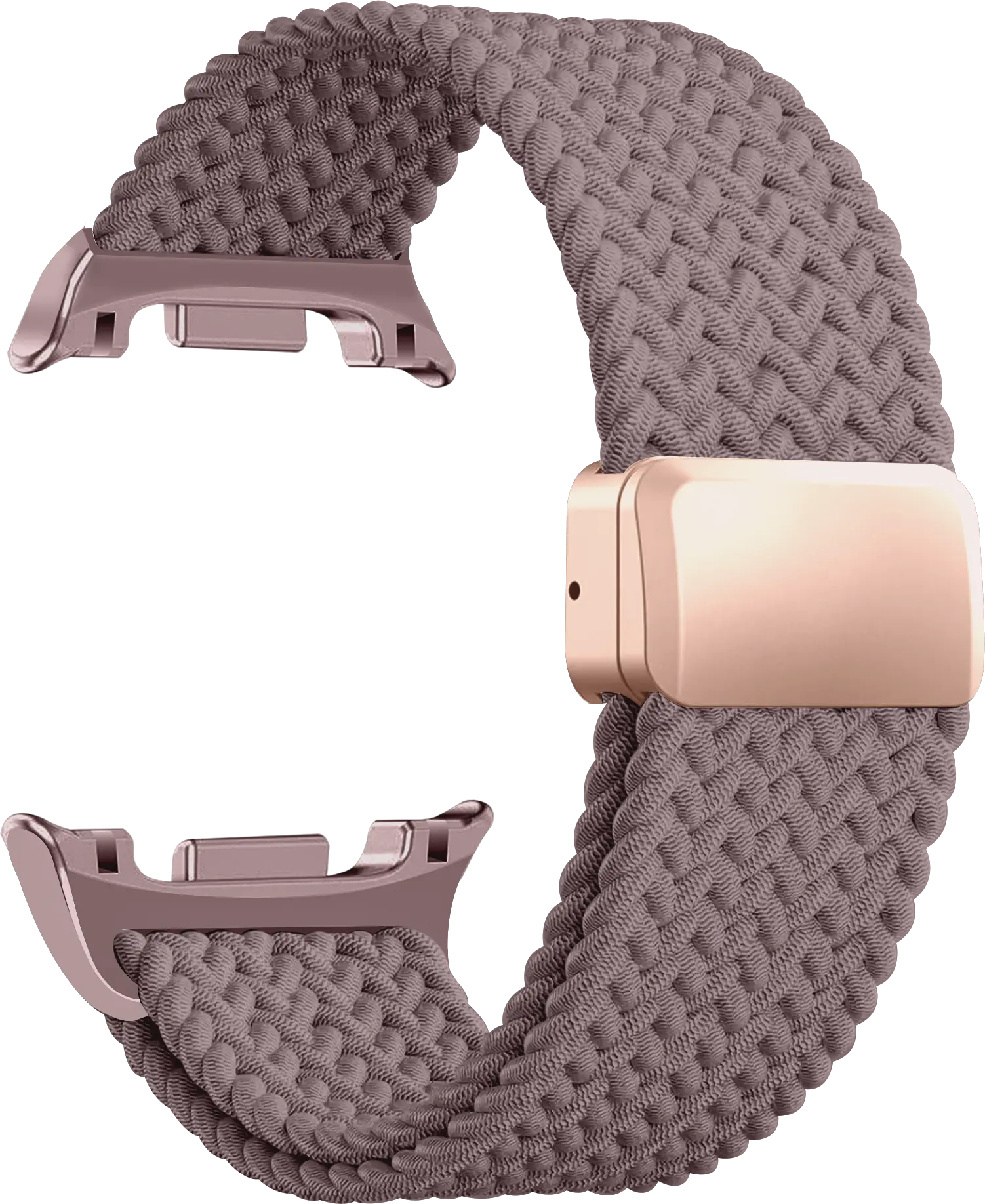 SBG Gevlochten Nylon - Samsung Galaxy Watch 9 / 8 Bandje - Smokey Purple afbeelding 9