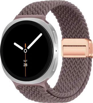 SBG Gevlochten Nylon - Samsung Galaxy Watch 9 / 8 Bandje - Smokey Purple