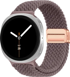 SBG Gevlochten Nylon - Samsung Galaxy Watch 9 / 8 Bandje - Smokey Purple afbeelding
