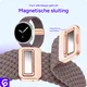 SBG Gevlochten Nylon - Samsung Galaxy Watch 9 / 8 Bandje - Smokey Purple afbeelding 2