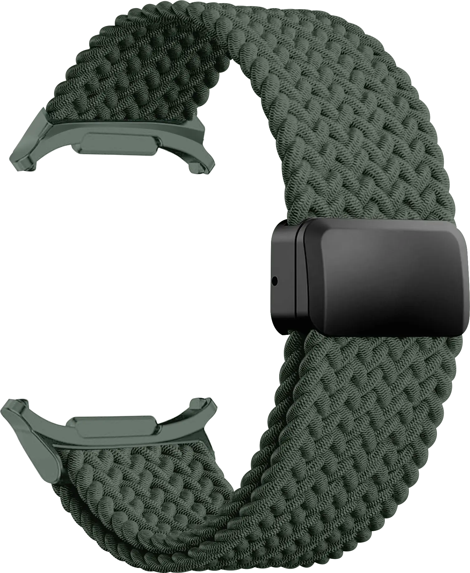SBG Gevlochten Nylon - Samsung Galaxy Watch Ultra / 2 Bandje - Groen afbeelding 9