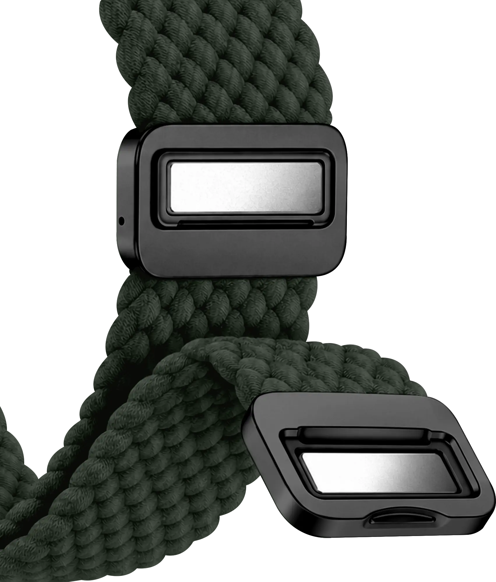 SBG Gevlochten Nylon - Samsung Galaxy Watch Ultra / 2 Bandje - Groen afbeelding 11