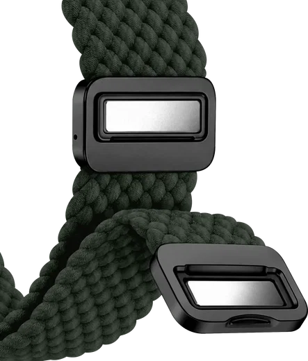 SBG Gevlochten Nylon - Samsung Galaxy Watch Ultra / 2 Bandje - Groen afbeelding 11