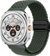 SBG Gevlochten Nylon - Samsung Galaxy Watch Ultra / 2 Bandje - Groen