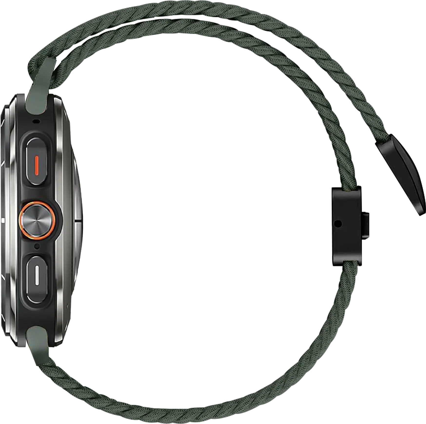 SBG Gevlochten Nylon - Samsung Galaxy Watch Ultra / 2 Bandje - Groen afbeelding 8