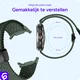 SBG Gevlochten Nylon - Samsung Galaxy Watch Ultra / 2 Bandje - Groen afbeelding 3