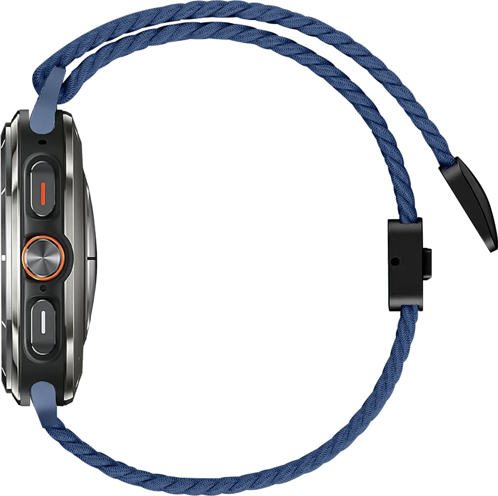 SBG Gevlochten Nylon - Samsung Galaxy Watch Ultra / 2 Bandje - Blauw afbeelding 8