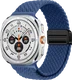 SBG Gevlochten Nylon - Samsung Galaxy Watch Ultra / 2 Bandje - Blauw