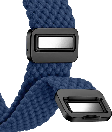 SBG Gevlochten Nylon - Samsung Galaxy Watch Ultra / 2 Bandje - Blauw afbeelding 11