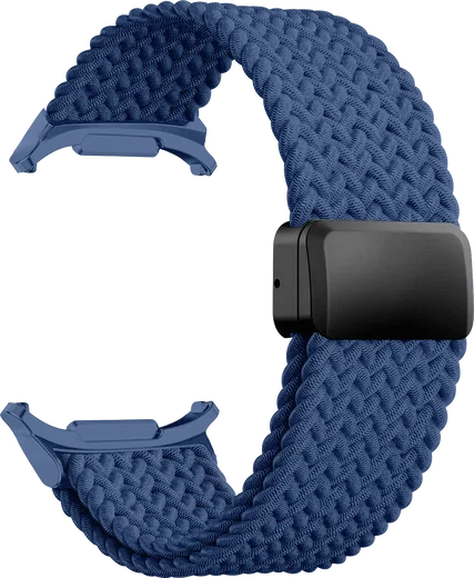 SBG Gevlochten Nylon - Samsung Galaxy Watch Ultra / 2 Bandje - Blauw afbeelding 9
