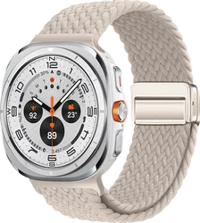 SBG Gevlochten Nylon - Samsung Galaxy Watch Ultra / 2 Bandje - Sterrenlicht afbeelding