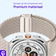 SBG Gevlochten Nylon - Samsung Galaxy Watch Ultra / 2 Bandje - Sterrenlicht afbeelding 5