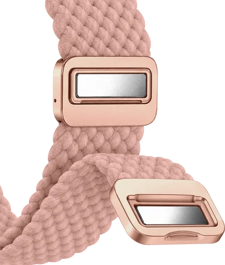 SBG Gevlochten Nylon - Samsung Galaxy Watch Ultra / 2 Bandje - Roze afbeelding 11