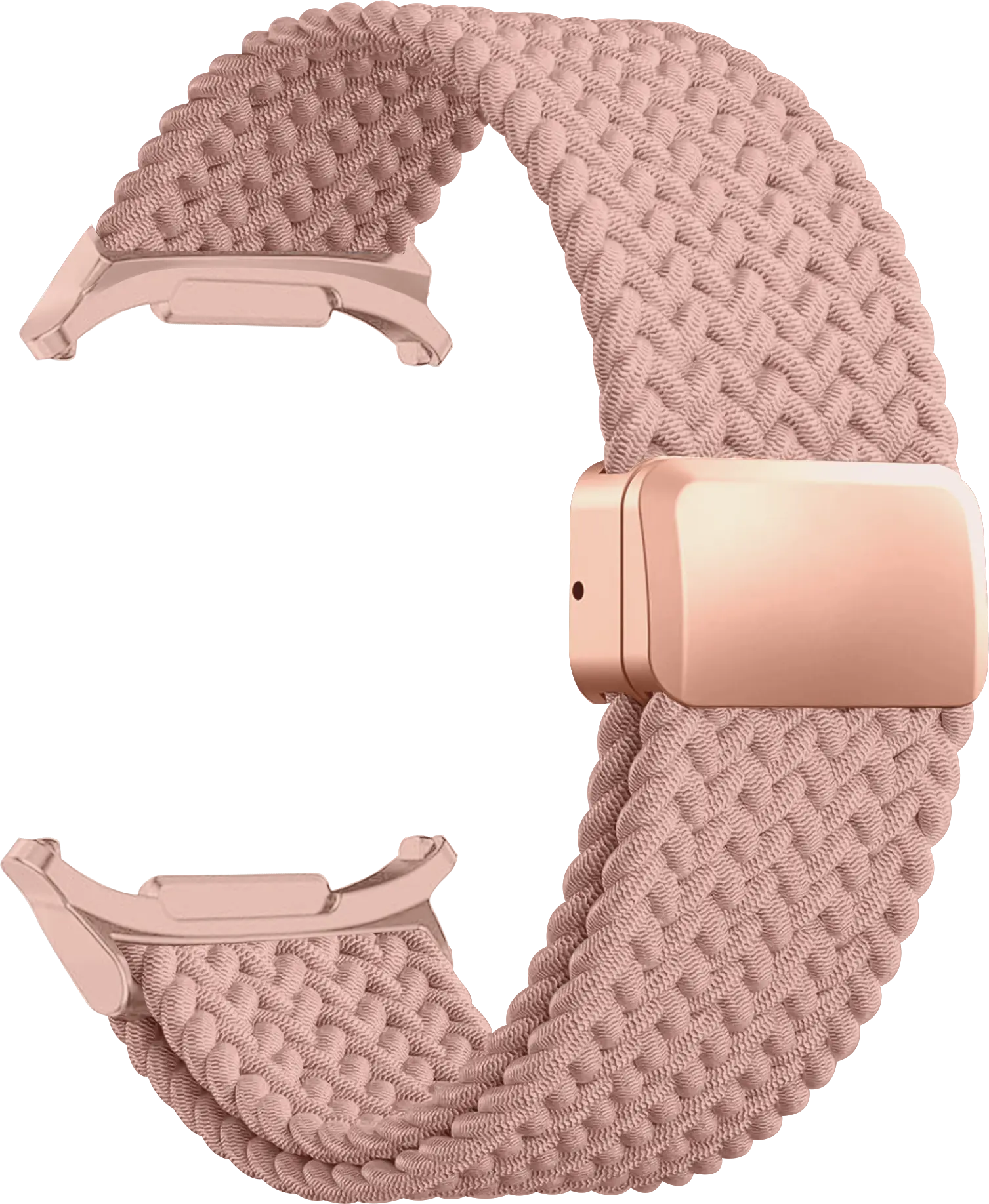 SBG Gevlochten Nylon - Samsung Galaxy Watch Ultra / 2 Bandje - Roze afbeelding 9