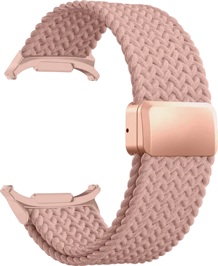 SBG Gevlochten Nylon - Samsung Galaxy Watch Ultra / 2 Bandje - Roze afbeelding 9