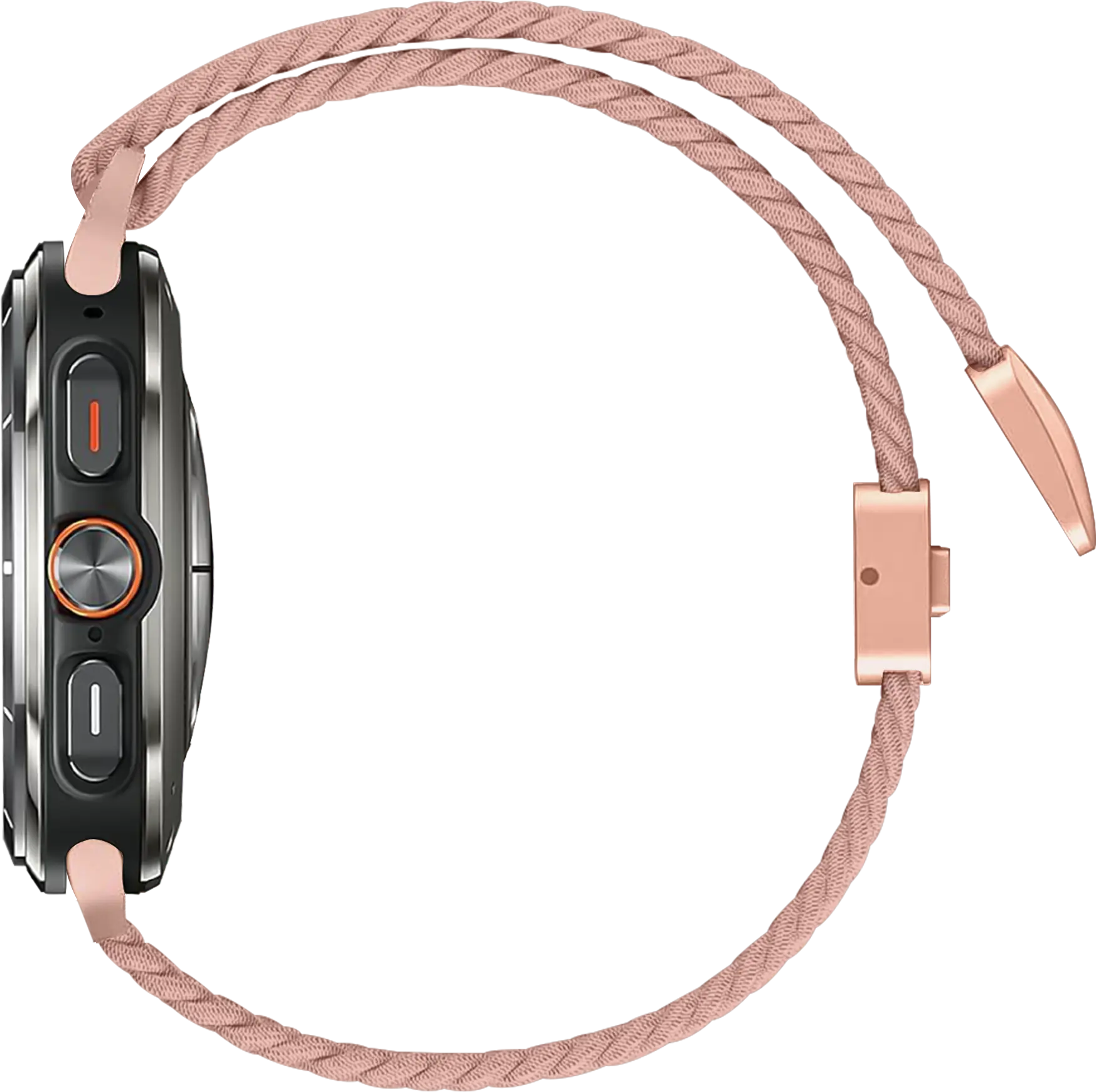SBG Gevlochten Nylon - Samsung Galaxy Watch Ultra / 2 Bandje - Roze afbeelding 8