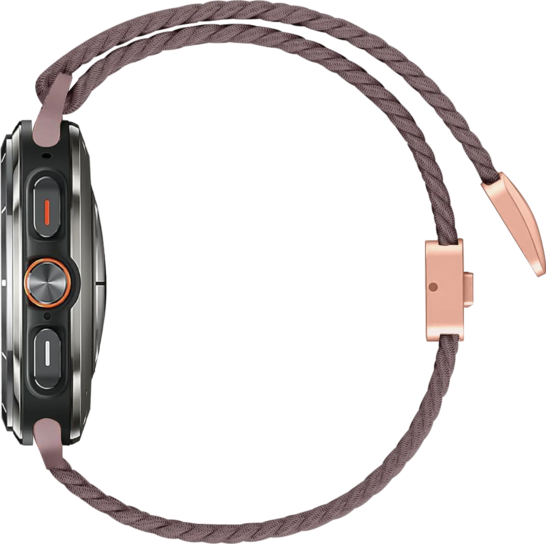 SBG Gevlochten Nylon - Samsung Galaxy Watch Ultra / 2 Bandje - Smokey Purple afbeelding 8