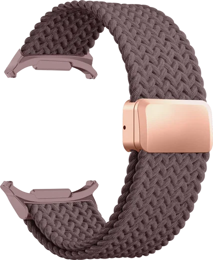 SBG Gevlochten Nylon - Samsung Galaxy Watch Ultra / 2 Bandje - Smokey Purple afbeelding 9