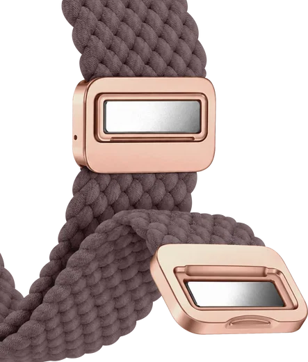 SBG Gevlochten Nylon - Samsung Galaxy Watch Ultra / 2 Bandje - Smokey Purple afbeelding 11