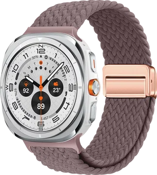SBG Gevlochten Nylon - Samsung Galaxy Watch Ultra / 2 Bandje - Smokey Purple
