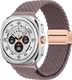 SBG Gevlochten Nylon - Samsung Galaxy Watch Ultra / 2 Bandje - Smokey Purple afbeelding 1