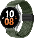 SBG Universeel Smartwatch Bandje - Gevlochten Nylon - 20MM - Groen