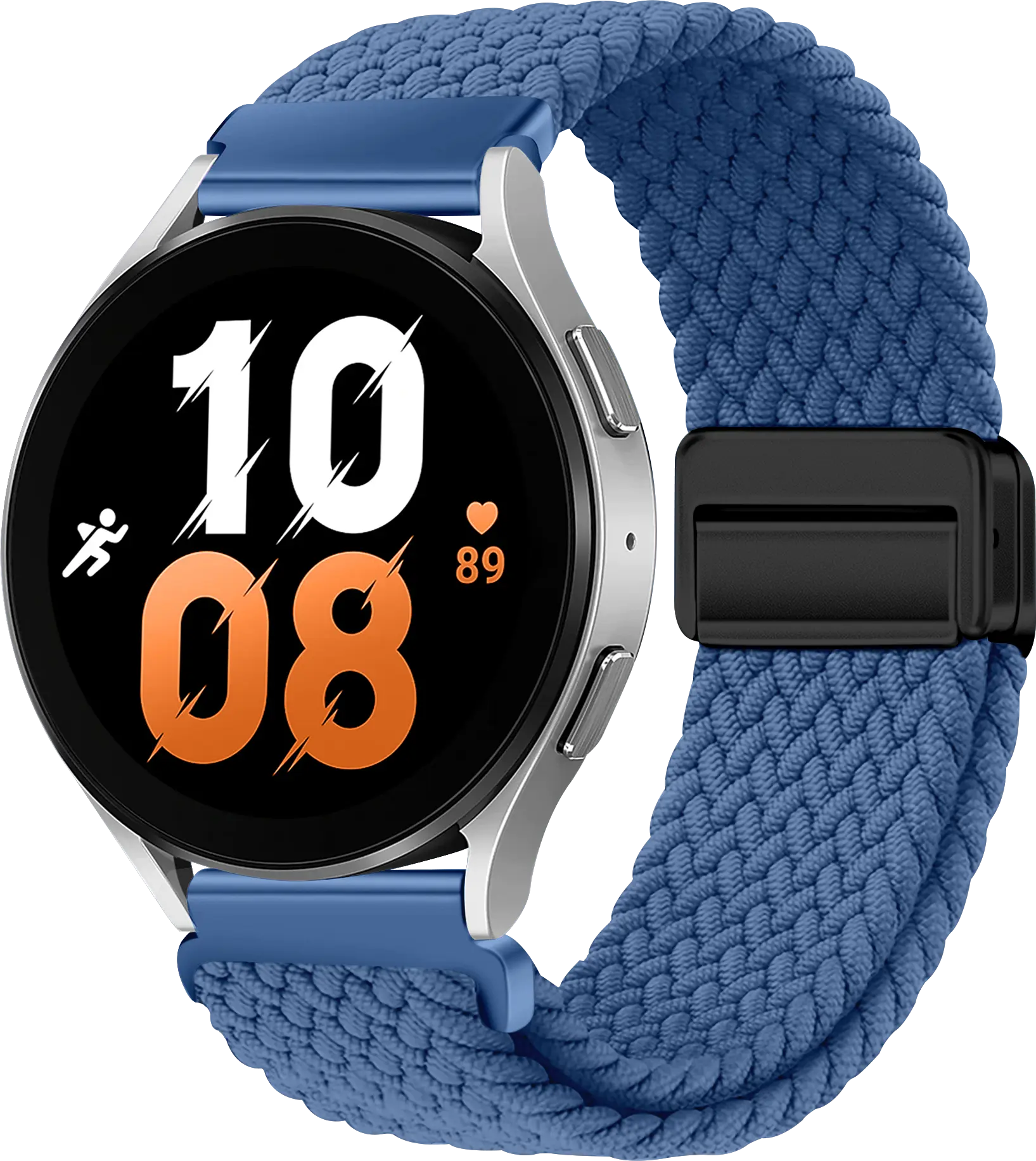 SBG Universeel Smartwatch Bandje - Gevlochten Nylon - 20MM - Blauw afbeelding 1