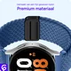 SBG Universeel Smartwatch Bandje - Gevlochten Nylon - 20MM - Blauw afbeelding 5