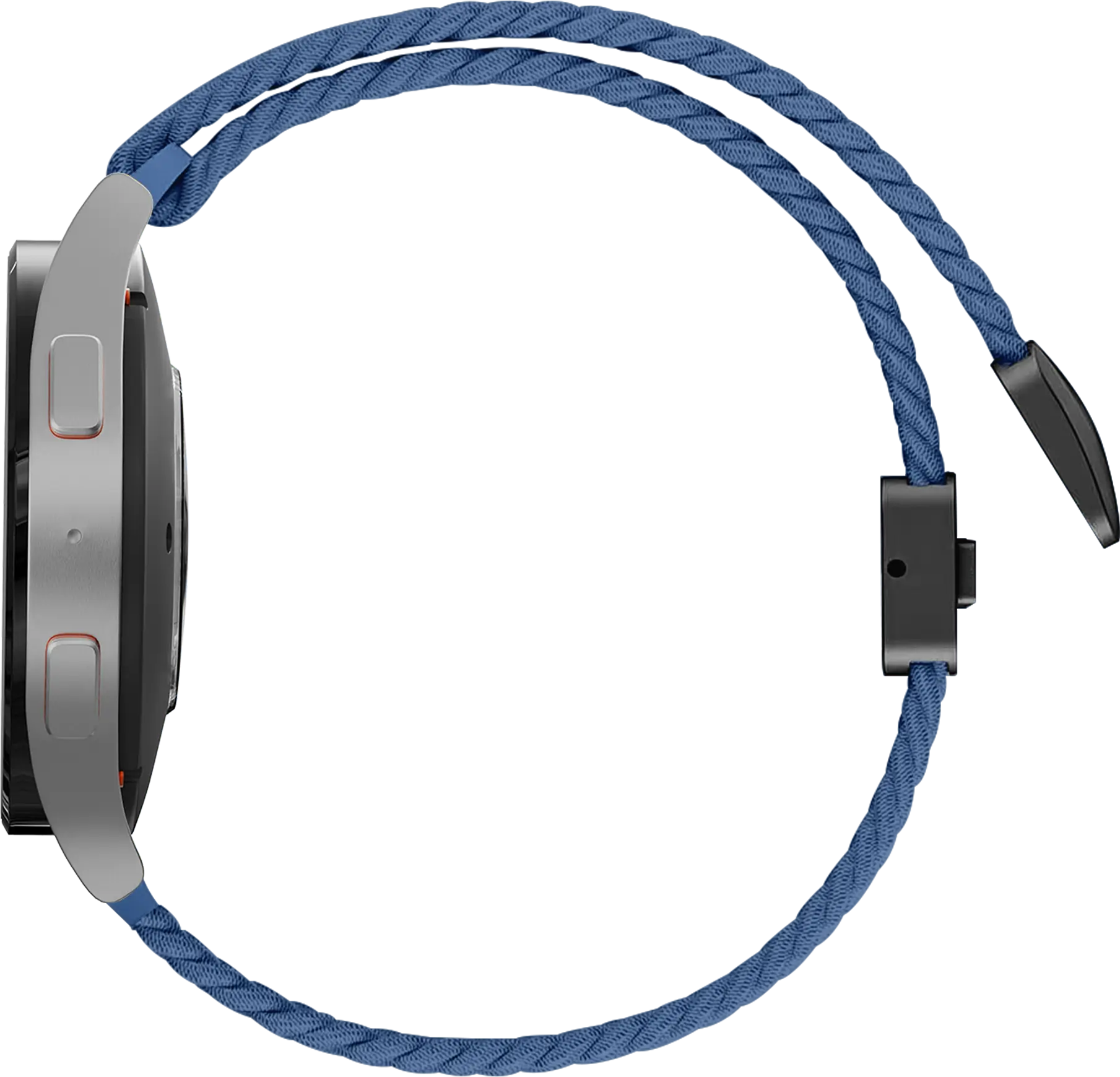 SBG Universeel Smartwatch Bandje - Gevlochten Nylon - 20MM - Blauw afbeelding 8