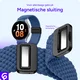 SBG Universeel Smartwatch Bandje - Gevlochten Nylon - 20MM - Blauw afbeelding 2