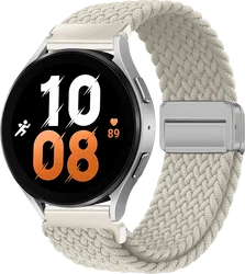 SBG Universeel Smartwatch Bandje - Gevlochten Nylon - 20MM - Sterrenlicht afbeelding